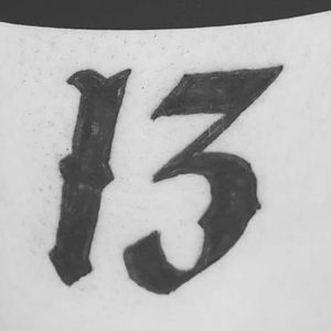 3rd oneLucky Number 13@thebloodypath_tattoo