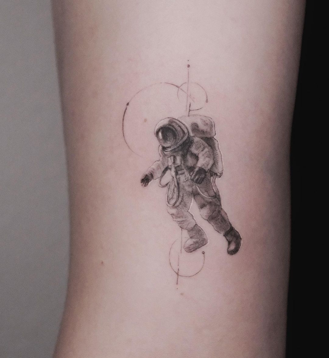 Houston astronaut tattoo. Galaxy background next session. #houston #ho... |  TikTok