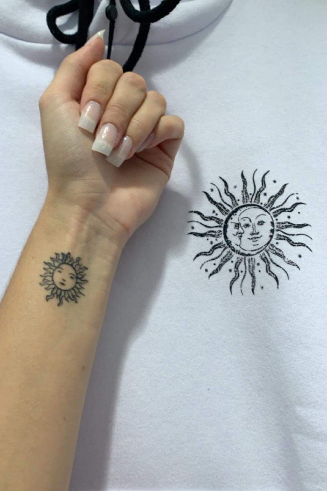 Temporary Tattoo Sticker Black Mandala Pattern Sun Moon Fake Tatto  Waterproof Tatoo Wrist Arm Small Size for Women Men Girl - AliExpress