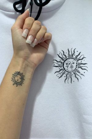 Sun of my Lil Sister. I have got the moon on my right wrist