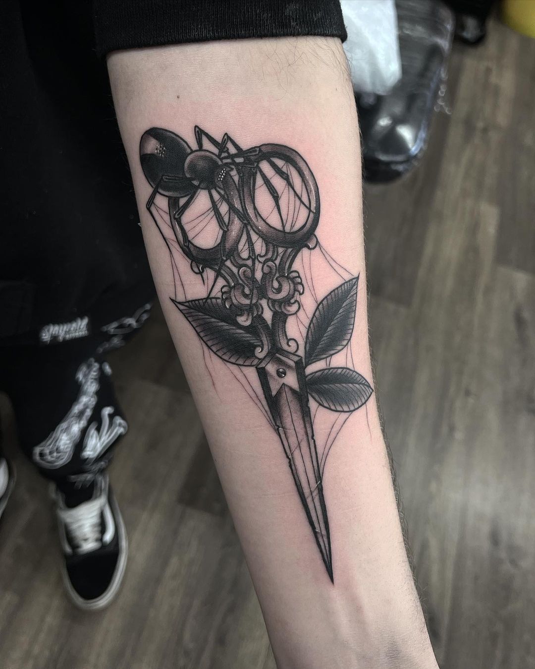 Scissor Tattoo On Hand