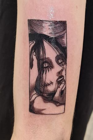 Eren tattoo by.: Cseh Karolina Instagram.: carolai.nk 