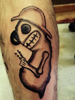 This was my first fully alone tattoo, a NJ character 
