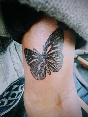 Butterfly in xxx black. Artist - Brian Marrins