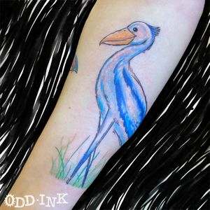 #sketch #munich #germantattooartist #shoebill #pelikan #color #illustration #watercolor
by our artist Pini