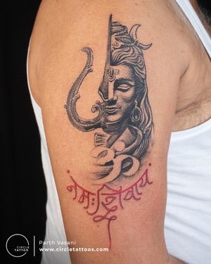 Shiva Tattoo done by Parth Vasani at Circle Tattoo Studio