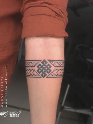 Tattoo uploaded by Ding Singh • Geometric Armband tattoos by Macho tattoos  / • Tattoodo