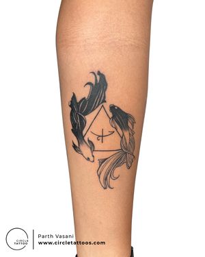 Koi Fish Tattoo done by Parth Vasani at Circle Tattoo Studio