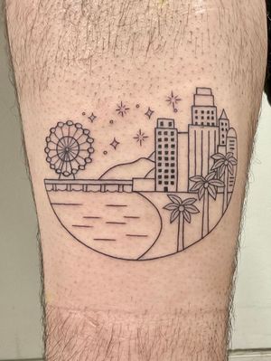 Los Angeles La Skyline Tattoo #losangeles #skyline #tattoo #la