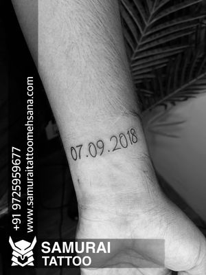 07.09.2018 date tattoo |Date tattoo |Tattoo for boys |Boys tattoo