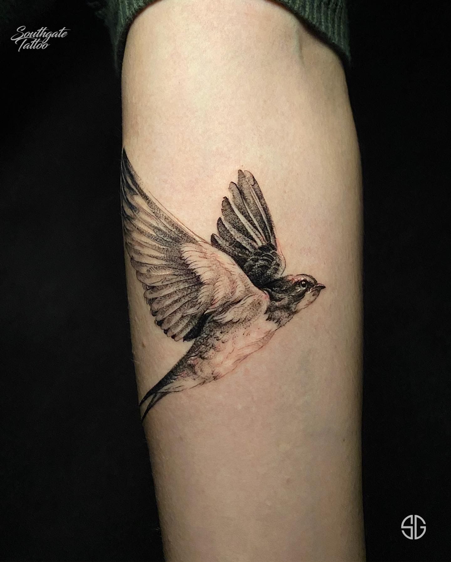 Flying Bird Tattoo For Men
