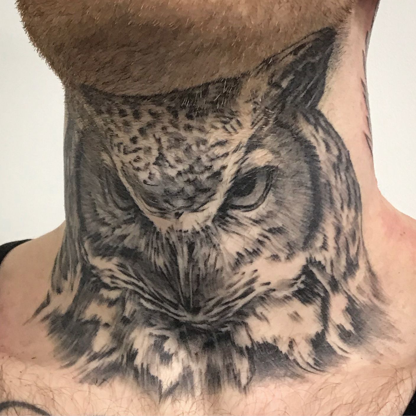 30 Owl Neck Tattoo Designs For Men  Bird Ink Ideas Vídeo Vídeo   Tatuagem no pescoço masculino Tatuagem no pescoço Desenhos para tatuagem  masculino