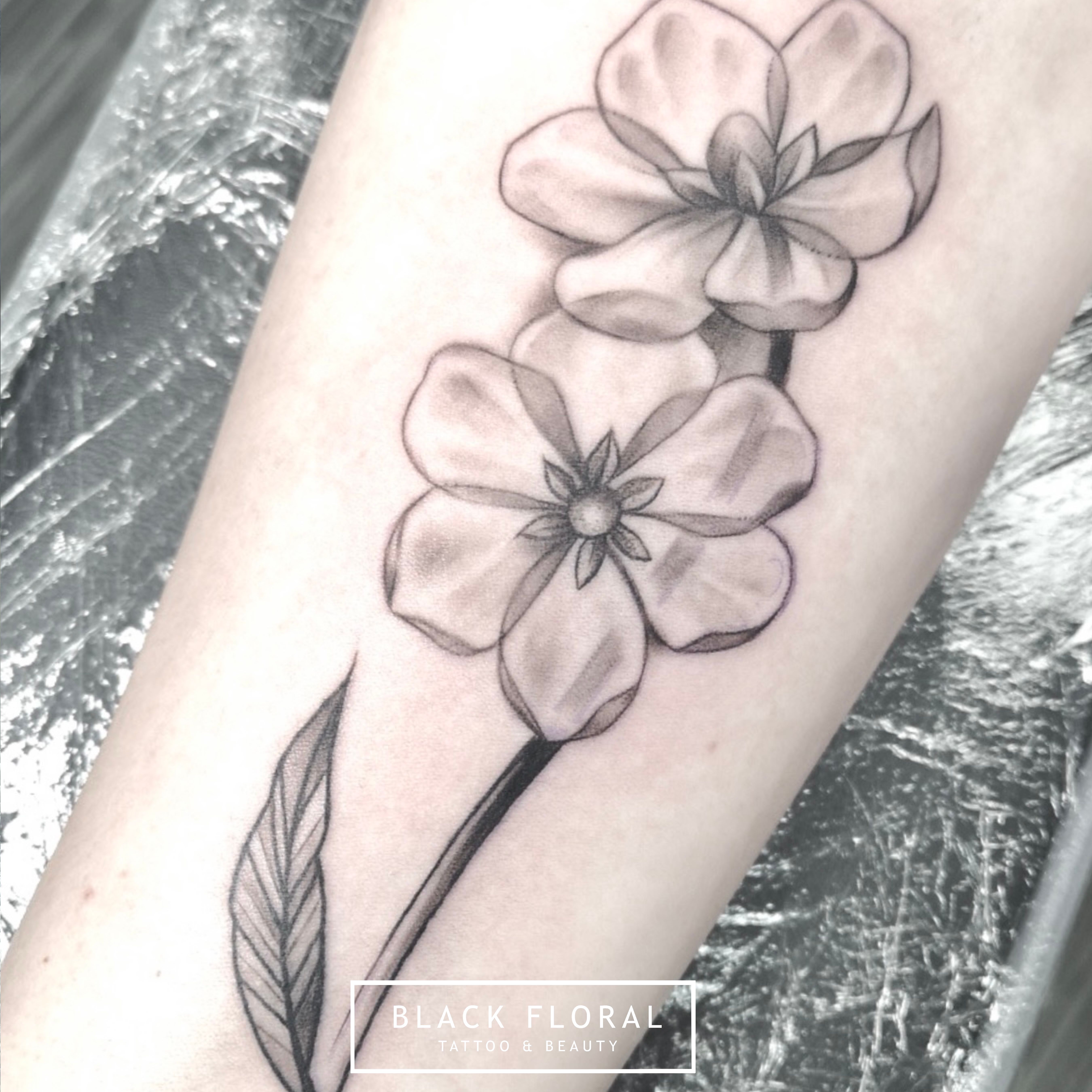 Dogwood Flower Tattoo Black And White