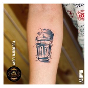 Tea Glass Tattoo By Ashwin At Angel Tattoo Goa - Best Tattoo Artist in Goa • • 𝐅𝐨𝐥𝐥𝐨𝐰 𝐅𝐨𝐫 𝐌𝐨𝐫𝐞 ⤵️ @angeltattoostudiogoa • • 𝐁𝐞𝐬𝐭 𝐐𝐮𝐚𝐥𝐢𝐭𝐲 𝐏𝐫𝐨𝐝𝐮𝐜𝐭𝐬 𝐔𝐬𝐢𝐧𝐠 ⤵️ @worldfamousink @kwadron @dermalizepro @cheyenne_tattooequipment • • 𝐂𝐨𝐧𝐭𝐚𝐜𝐭 𝐅𝐨𝐫 𝐁𝐨𝐨𝐤𝐢𝐧𝐠 ☎️ 𝟗𝟗𝟔𝟎𝟏𝟎𝟕𝟕𝟕𝟓 | 𝟗𝟖𝟑𝟒𝟖𝟕𝟎𝟕𝟎𝟏 • • 𝐎𝐟𝐟𝐢𝐜𝐢𝐚𝐥 𝐖𝐞𝐛𝐬𝐢𝐭𝐞 🌐 www.angeltattoogoa.com • • 𝐅𝐨𝐥𝐥𝐨𝐰 𝐔𝐬 𝐎𝐧 𝐒𝐨𝐜𝐢𝐚𝐥 𝐌𝐞𝐝𝐢𝐚 ⤵️ 𝐅𝐚𝐜𝐞𝐛𝐨𝐨𝐤 𝐏𝐢𝐧𝐭𝐞𝐫𝐞𝐬𝐭 𝐘𝐨𝐮𝐓𝐮𝐛𝐞 𝐆𝐨𝐨𝐠𝐥𝐞 𝐌𝐚𝐩 #angeltattoogoa #angeltattoostudiogoa #besttattooartistingoa #besttattooartistgoa #besttattooartistinbaga #besttattoostudioingoa #besttat