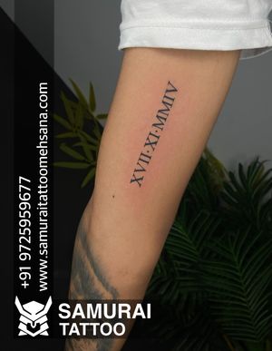 Roman date tattoo |Roman date tattoo design |Roman date tattoo ideas