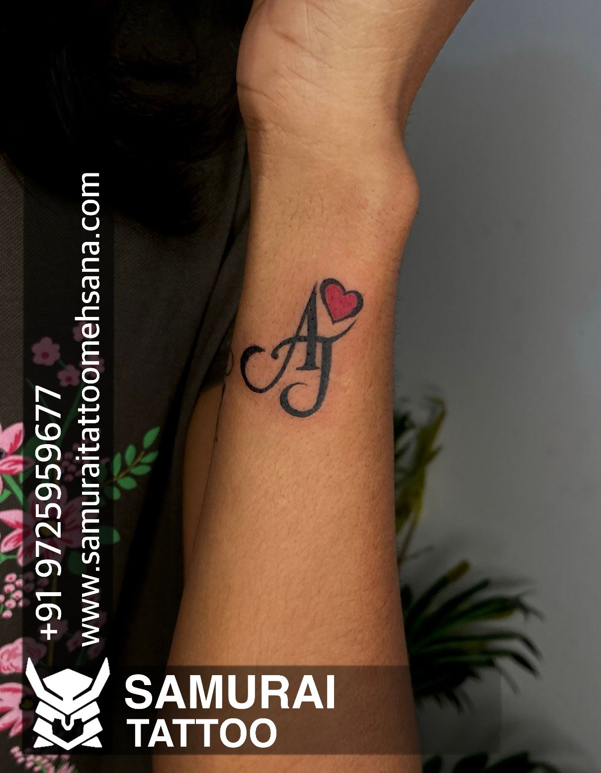 AJ small letter tattoo  making temporary tattoo by self  letter a and j  tattoo  YouTube