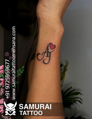 Aj tattoo || aj logo tattoo || Aj font tattoo || Aj tattoo ideas