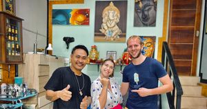 The traditional bamboo tattoo      Professional artists Maintaining the highest standards of quality. All of our work is considered premium class and the highest quality.  #tattooart #tattooartist #bambootattoothailand #traditional #tattooshop #at #mildtattoostudio #mildtattoophiphi #tattoophiphi #phiphiisland #thailand #tattoodo #tattooink #tattoo #phiphi #kohphiphi #thaibambooartis  #phiphitattoo #thailandtattoo #thaitattoo #bambootattoophiphiContact ☎️+66937460265 (ajjima)https://instagram.com/mildtattoophiphihttps://instagram.com/mild_tattoo_studiohttps://facebook.com/mildtattoophiphibambootattoo/Open daily ⏱ 11.00 am-24.00 pmMILD TATTOO STUDIO my shop has one branch on Phi Phi Island.Situated , Located near  the World Med hospital and Khun va restaurant