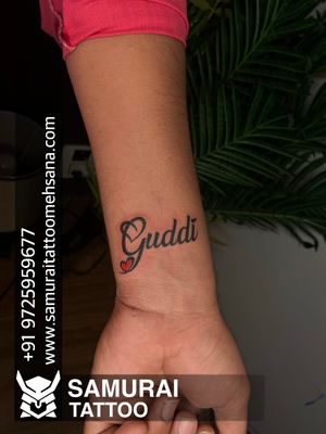 Guddi name tattoo |Guddi name tattoo ideas |Guddi tattoo ideas |Guddi name tattoo design