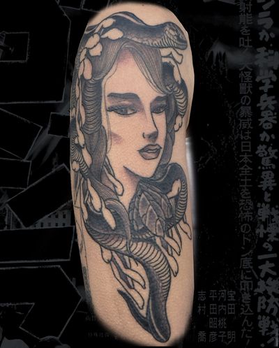 #japanesetattoo #blackworktattoo #blackandgreytattoo #neotraditionaltattoo #neojapanesetattoo