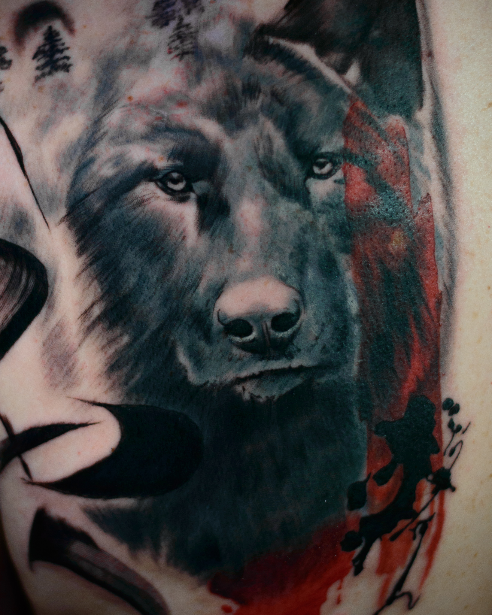 good wolf tattoo