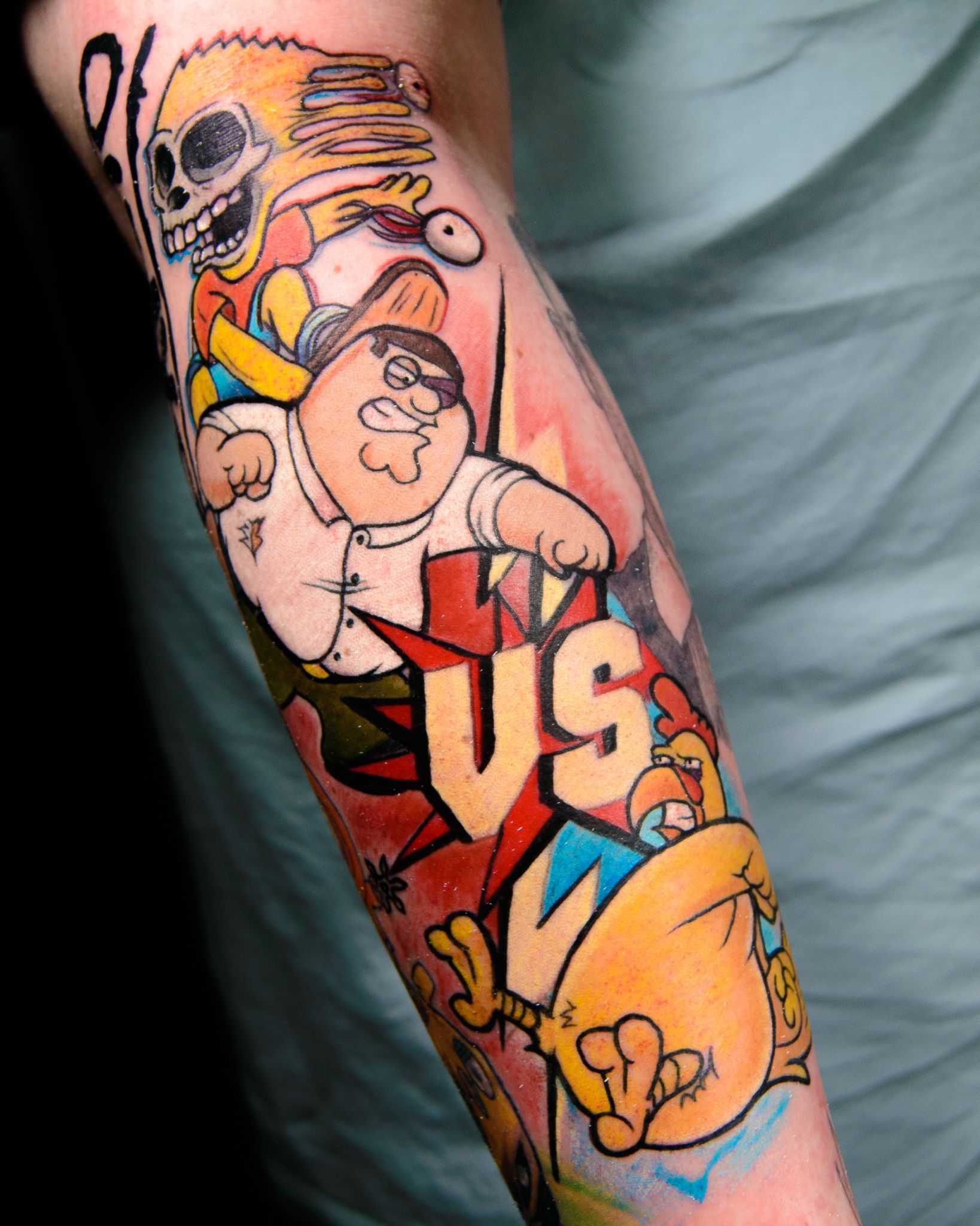 Update more than 56 90s cartoon sleeve tattoo best - in.cdgdbentre