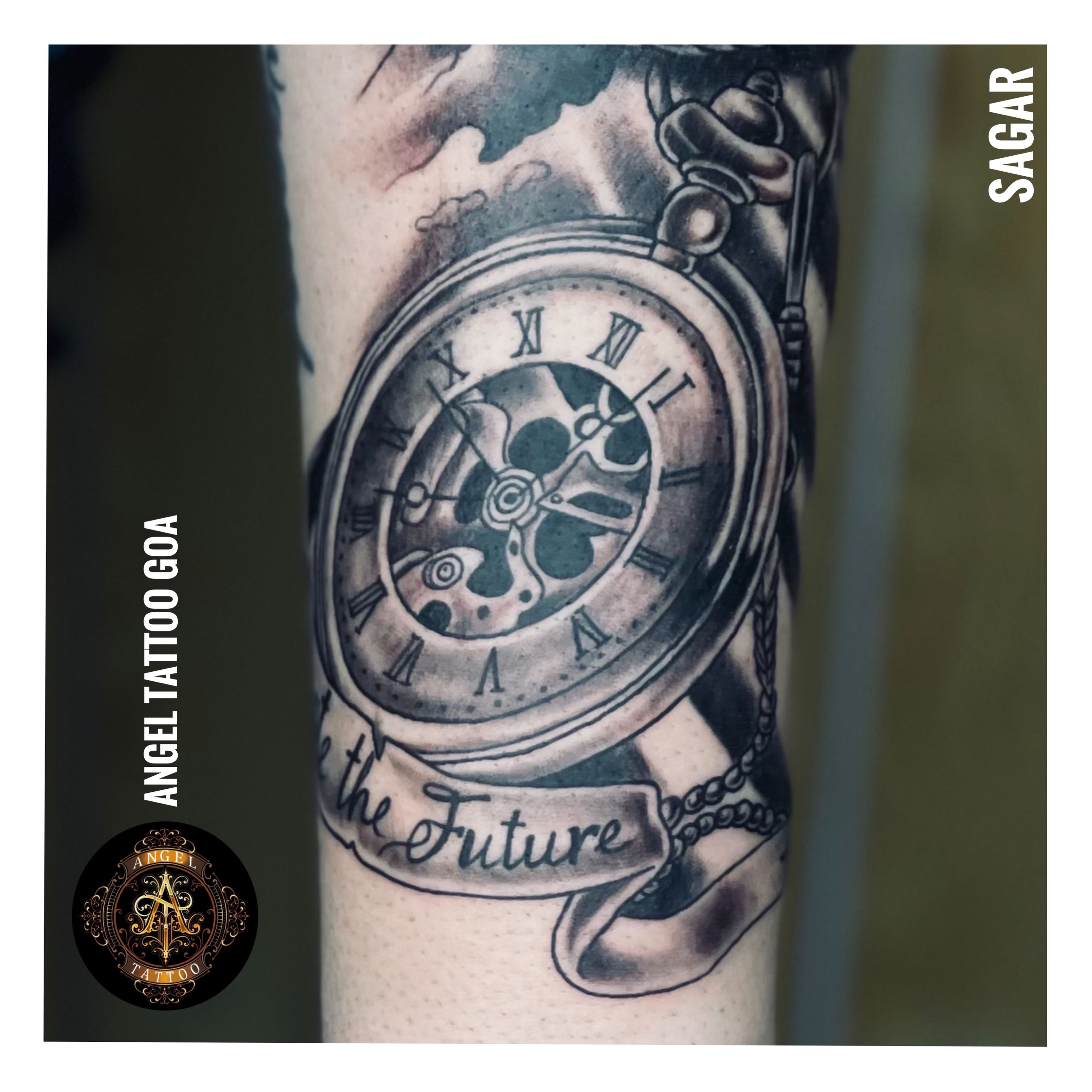 Clock & gears• Two days 4... - Black Rose Tattoo Studio | Facebook