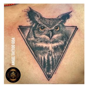 Owl Tattoo By Sagar Dharoliya At Angel Tattoo Goa - Best Tattoo Artist in Goa - Best Tattoo Studio in Goa • • 𝐅𝐨𝐥𝐥𝐨𝐰 𝐅𝐨𝐫 𝐌𝐨𝐫𝐞 ⤵️ @angeltattoostudiogoa • • 𝐁𝐞𝐬𝐭 𝐐𝐮𝐚𝐥𝐢𝐭𝐲 𝐏𝐫𝐨𝐝𝐮𝐜𝐭𝐬 𝐔𝐬𝐢𝐧𝐠 ⤵️ @dynamiccolor @worldfamousink @kwadron @dermalizepro @cheyenne_tattooequipment • • 𝐂𝐨𝐧𝐭𝐚𝐜𝐭 𝐅𝐨𝐫 𝐁𝐨𝐨𝐤𝐢𝐧𝐠 ☎️ 𝟗𝟗𝟔𝟎𝟏𝟎𝟕𝟕𝟕𝟓 | 𝟗𝟖𝟑𝟒𝟖𝟕𝟎𝟕𝟎𝟏 • • 𝐎𝐟𝐟𝐢𝐜𝐢𝐚𝐥 𝐖𝐞𝐛𝐬𝐢𝐭𝐞 🌐 www.angeltattoogoa.com • • #angeltattoogoa #angeltattoostudiogoa #besttattooartistingoa #besttattooartistgoa #besttattooartistinbaga #besttattoostudioingoa #besttattoostudioinbaga #besttattoostudioinbagagoa #besttattooshopingoa #goatattoostudio #goatattooshop #goatattooartist #bagatattooshop #bagatattoostudio #tattooingoa #tattooinbaga #tattooshopsnea