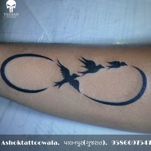 Birds infinity tattoo 