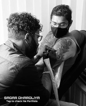 Sagar Dharoliya At Angel Tattoo Goa | Best Tattoo Artist in Goa | Best Tattoo Artist in Baga Goa