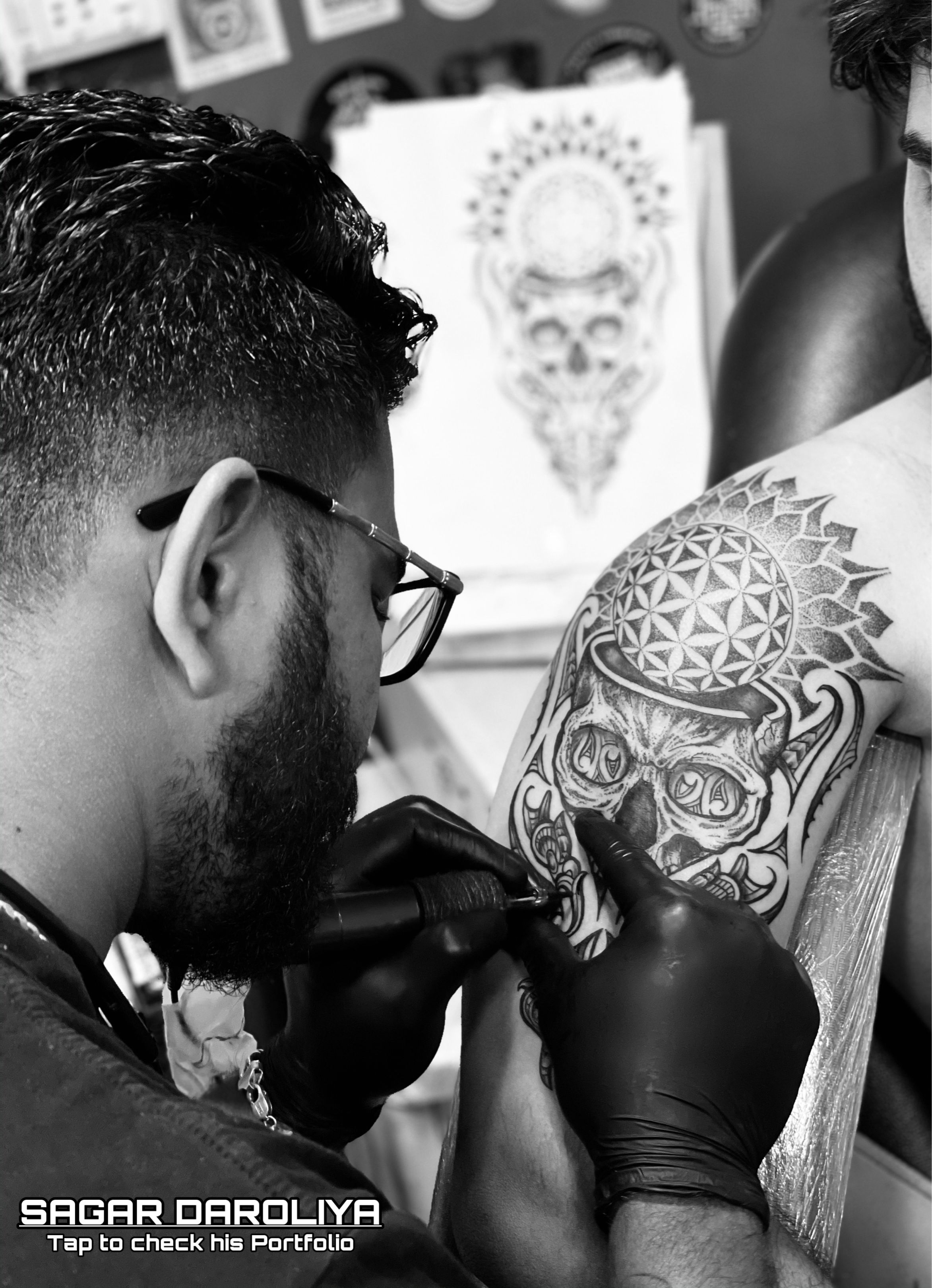 Lord Shiva Tattoo By Mukesh Waghela Best Tattoo Artist In Goa At Moksha  Tattoo Studio Goa India. - Best Tattoo Studio Goa, Safe, Hygienic - Moksha  Tattoo