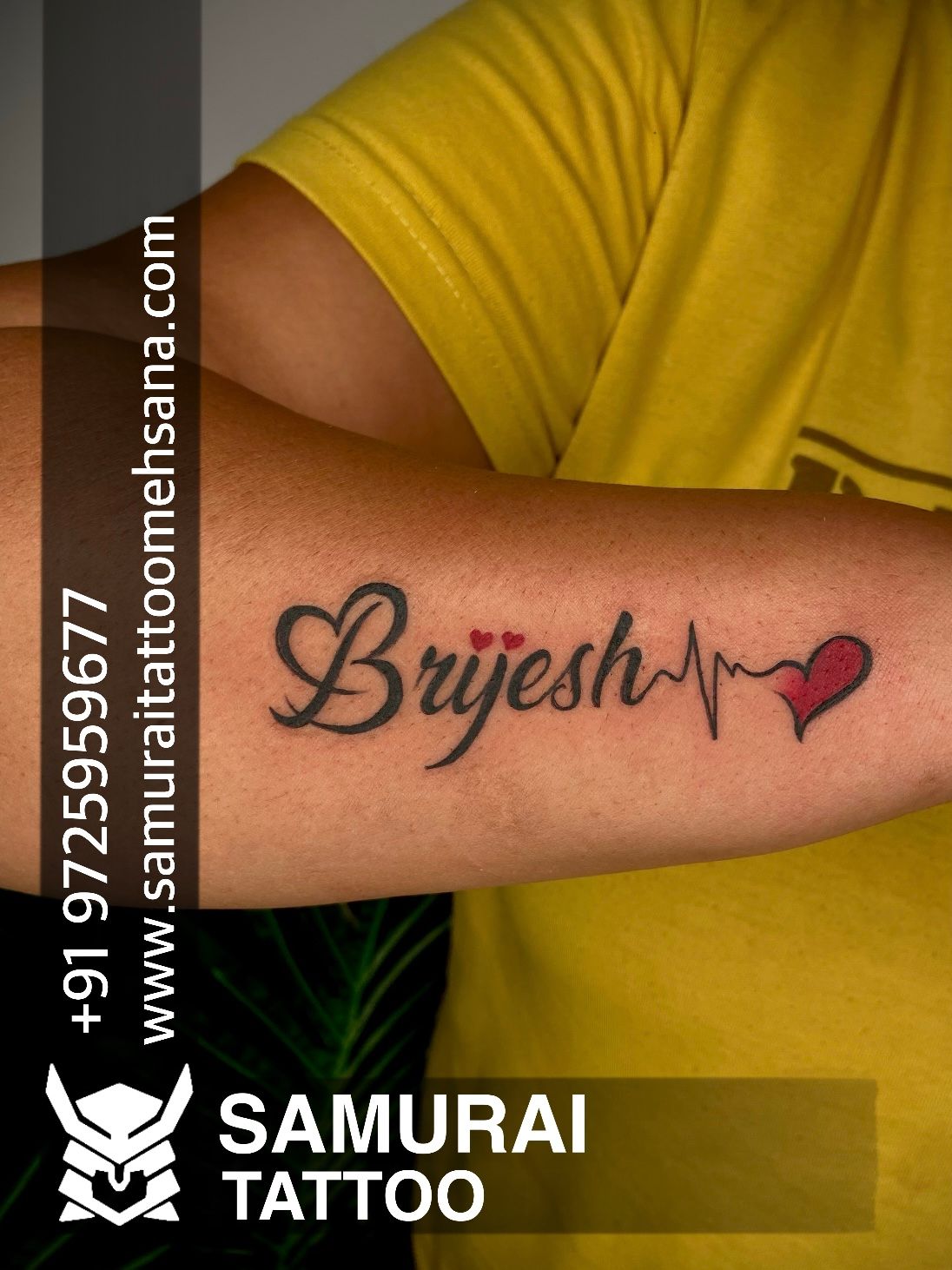 Jayesh name tattoo with heartbeat | Name tattoo, Tattoos, Meldi ma hd photo
