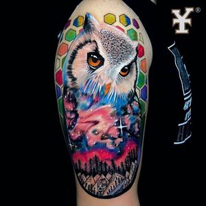 Owl Tattoo (Cover Up Tattoo)