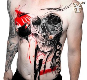 Skull Tattoo (Cover Up Tattoo)