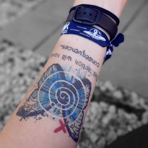 life is strange tattoo #lifeisstrange #videogametattoo #butterfly #maxandchloe #innerforearm #forearm #color #blue #thisactionwillhaveconsequences #timetravel #lis 