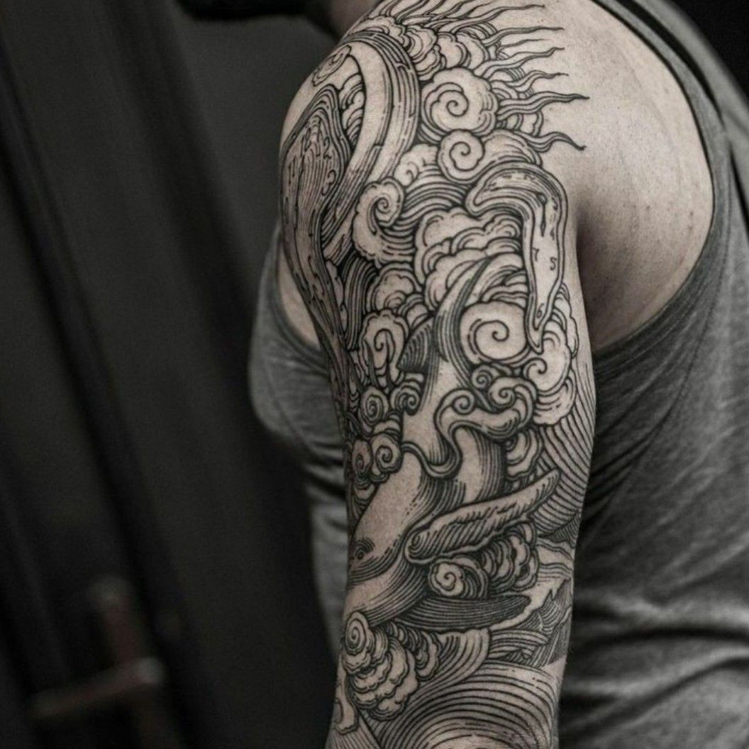 50 Wood Carving Tattoo Designs For Men  Masculine Ink Ideas  Tattoo  designs men Tattoo designs Half sleeve tattoo