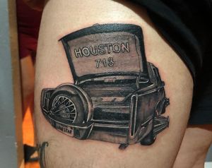 Getting Down On A Slab For A Houstonian !• Black & Grey Realism• Done At Home Studio 