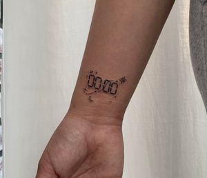 Did a BTS fan tattoo 00:00 ✨