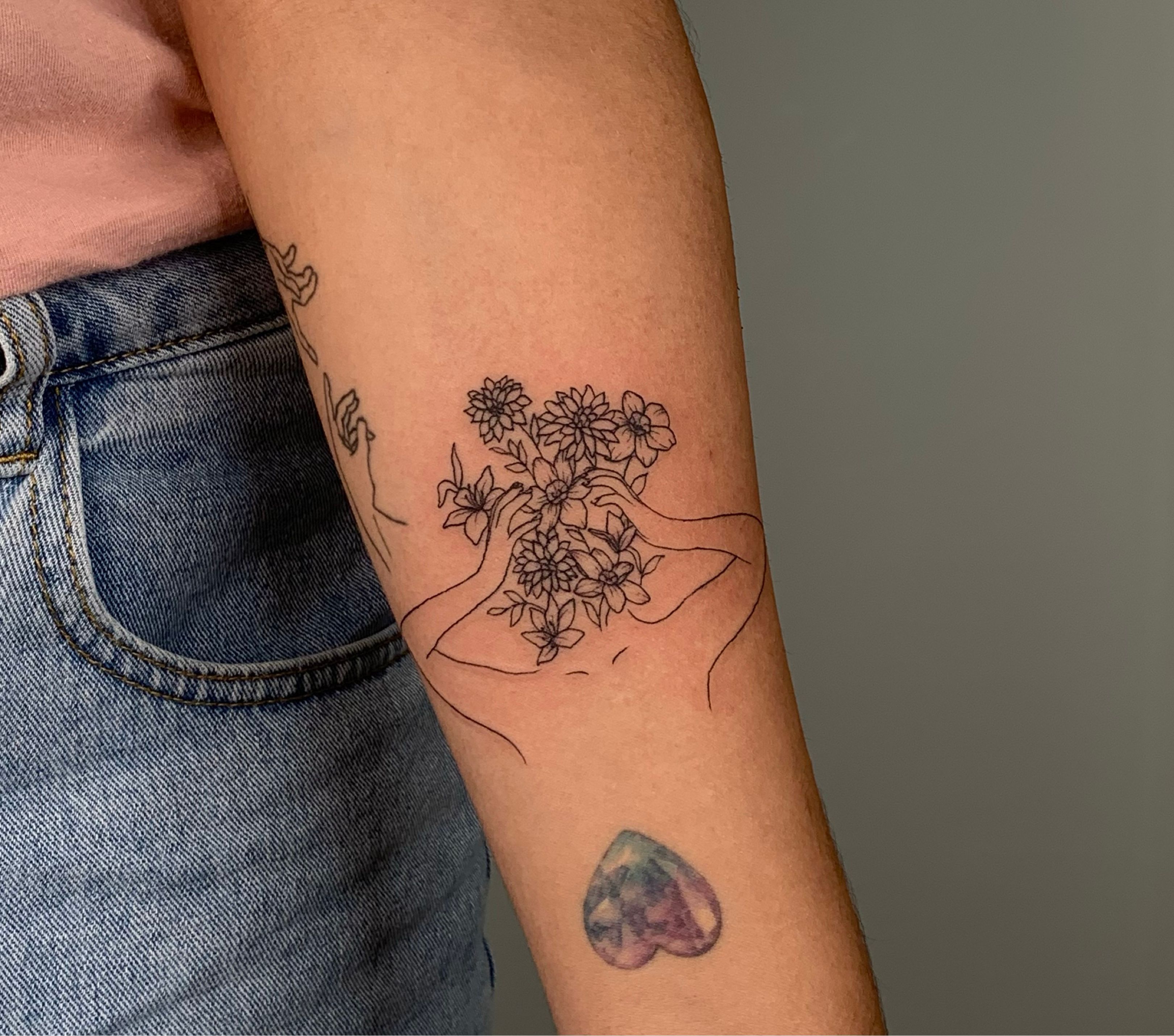 small dahlia flower tattooTikTok Search