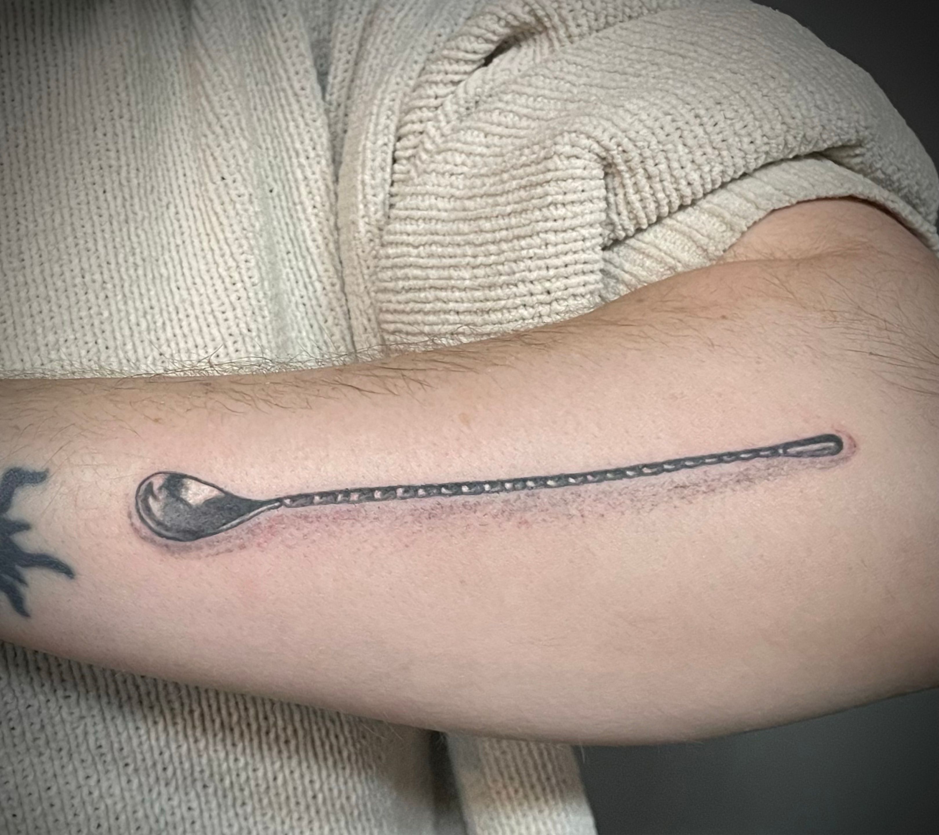 Bar spoon tattoo