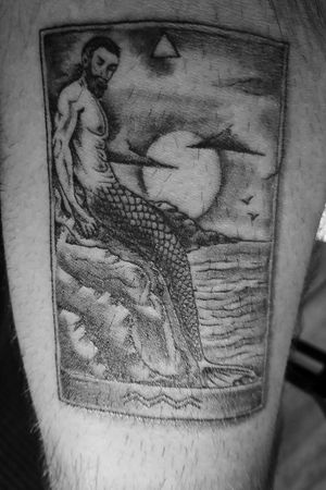By far my favourite tattoo on my body yet. 🧜‍♂️