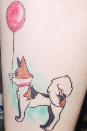 Picture is a little warped, but got this tattoo back in November to keep the memory of my very best friend alive. My dog, Sodapop was everything in the world to me, and I lost him to Addison's Disease after he just turned 8.Rest in Peace, lil handsome pyscho