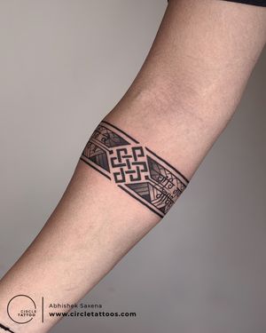 Custom Armband Tattoo done by Abhishek Saxena at Circle Tattoo Delhi