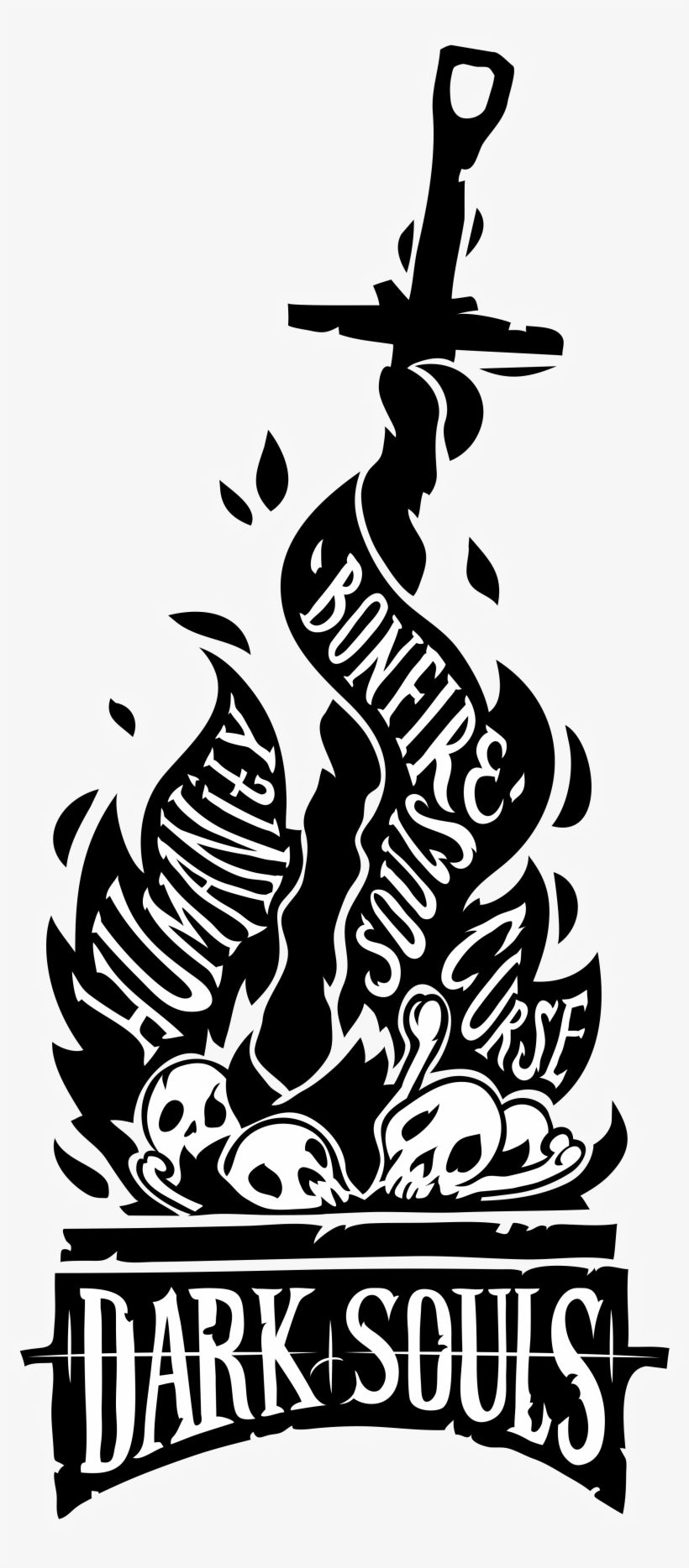 dark souls bonfire stencil