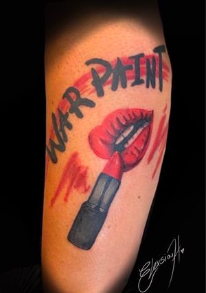 War paint💄...Email for all inquires inkbyelexsia@gmail.com...#lipsticktattoo #lips #colorful #tattooartist #idahoartist #idahotattooers #idahome #liptattoo #warpaint