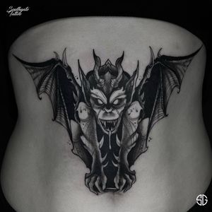 • Gargoyle • custom blackwork belly tattoo by our resident @fla_ink Flavia would love to do more gothic designs like these! Would you tattoo your belly? Bring it on! Books/info in our Bio: @southgatetattoo 
•
•
•
#gothictattoo #gargoyletattoo #gargoyle #gothicart #darktattoo #bellytattoo #londontattoostudio #southgateink #sg #southgate #bookedontattoodo #northlondontattoo #blackwork #southgatepiercing #amazingink #tattoos #southgatetattoo #london #londontattoo #sgtattoo #customtattoo #northlondon #tattooideas #londonink #londontattooartist 