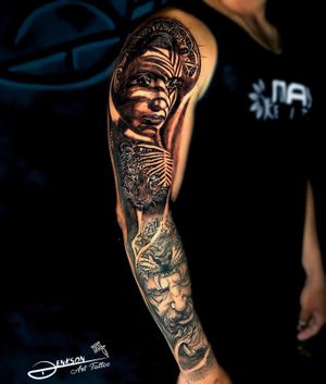 Fechamento de braçoDenkson Art tattoo