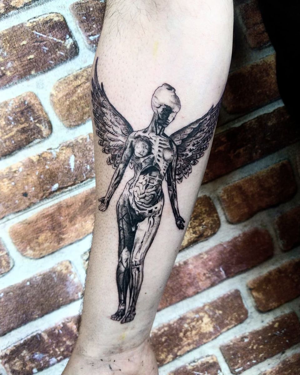 Tattoo uploaded by Jan Leidelmeyer • Nirvana album cover • Tattoodo