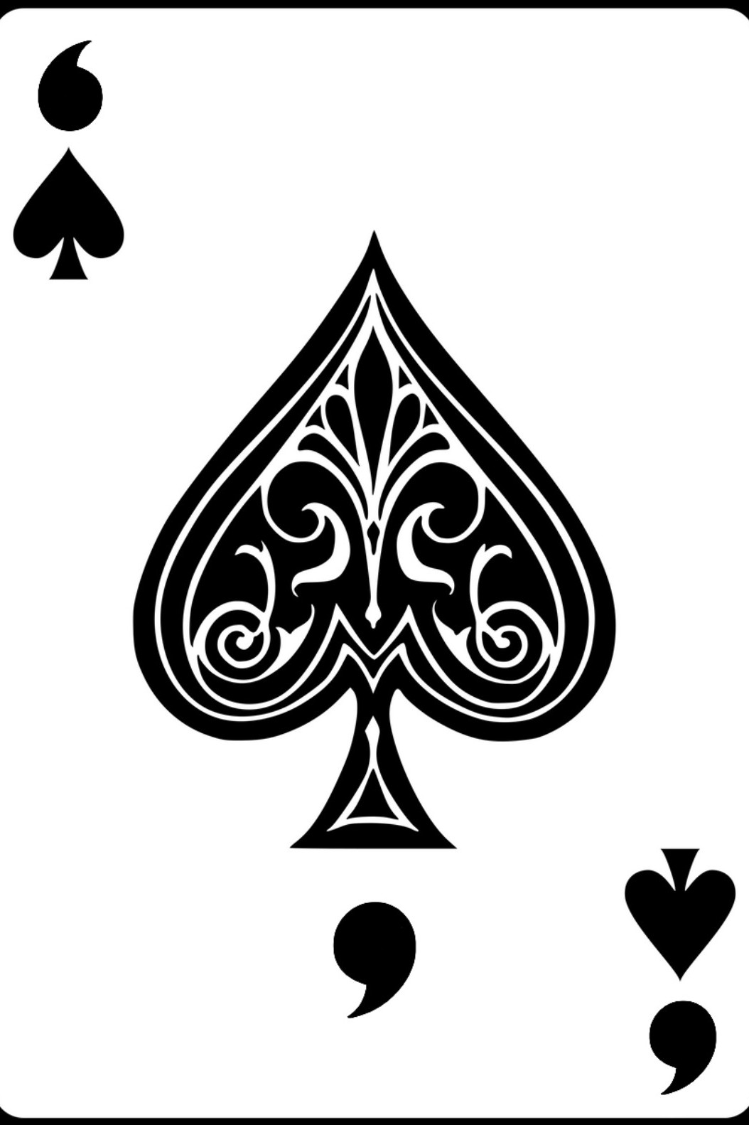 ace of spade clipart