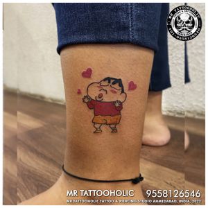 Any Tattoo & Piercing inquiry🧿📱Call:- 9558126546DM for free consultation 🟢Whatsapp:- 9558126546_________________________✉️Mrtattooholic111@gmail.com#sinchantattoo #sinchan #sinchanlover #sinner #cartoon #cartoontattoo #90s #oldschool #newschooltattoo #anime #animetattoo #animation #animeart #tattoo #japanesetattoo #japanesart #cutetattoo #colorfultattoo #sketch #drowings #art #artist #artistoninstagram #tattoodesign #tattooart #tattooartist #mrtattooholic #tattooideas #tattoostudio #ahmedabad